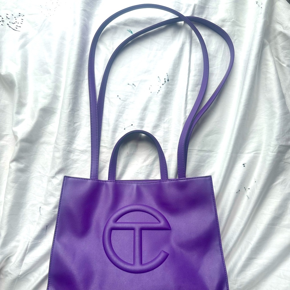 Telfar Purple Shopping Bag